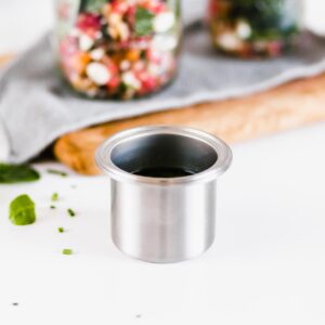 Lunchbox Edelstahl Einsatz für Salat Ball Mason Glas