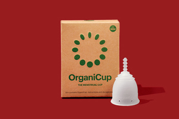OrganiCups Menstruationstasse Produktfoto