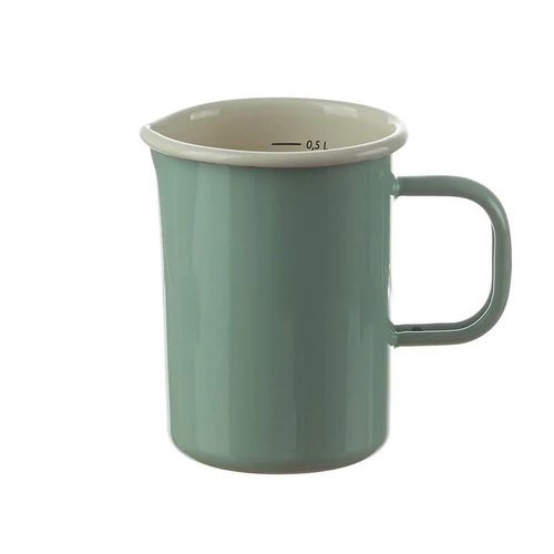 Messbecher Emaille Mint