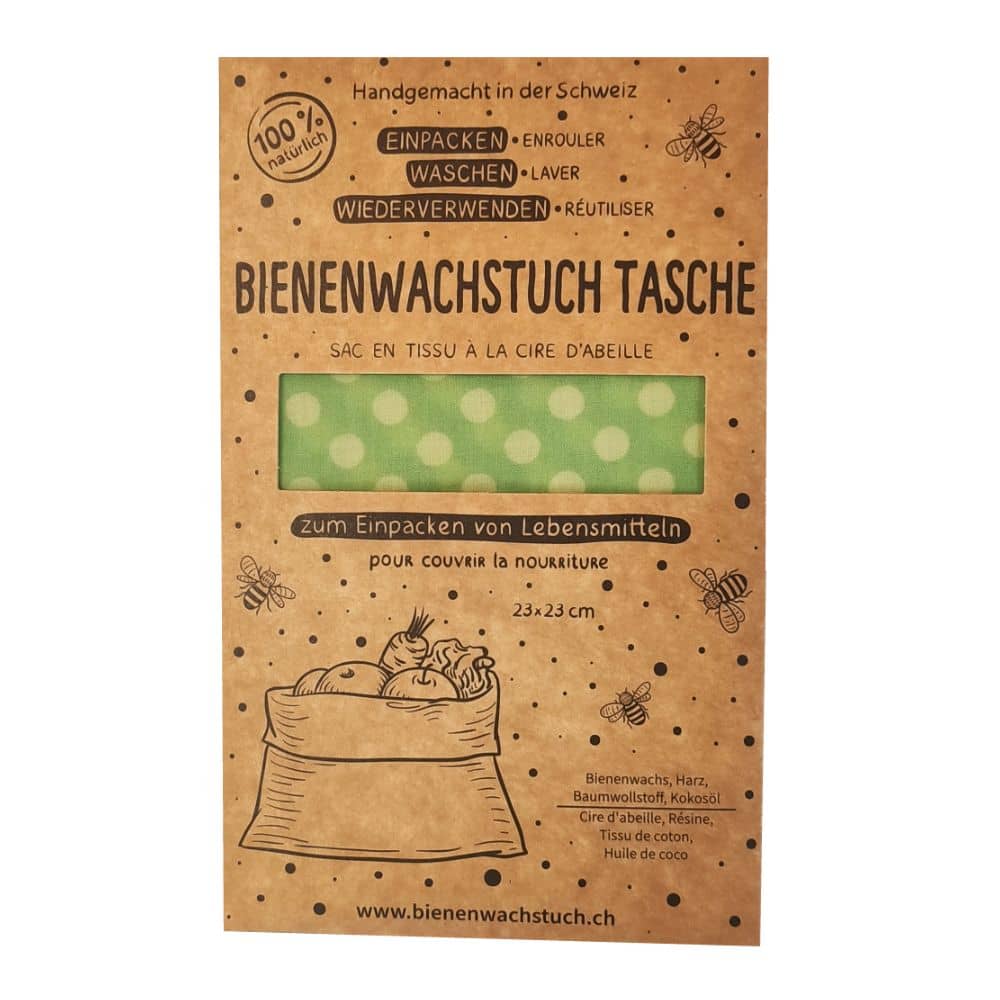 Bienenwachstuch Tasche Grn 145